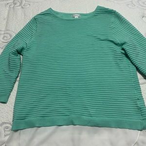 Mint green Croft&Barrow 3/4 sleeve top